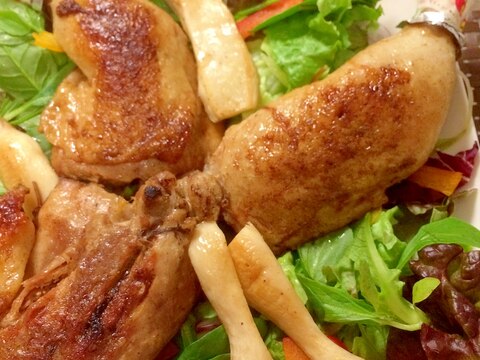 圧力鍋で柔らかほろほろ☆ローストチキン焦がし醤油